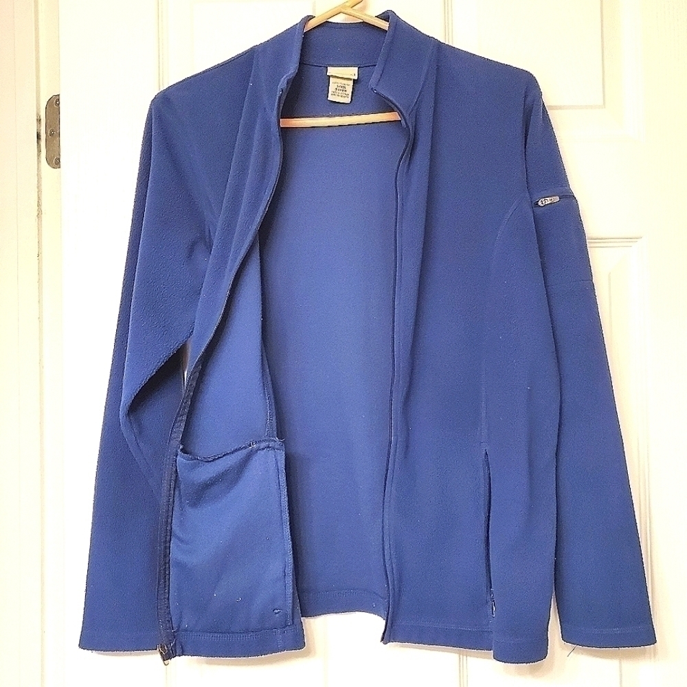 L.L. Bean Full Zip Fleece Jacket Regular Mock Neck Pocket Coat Outdoor Small - Picture 6 of 8